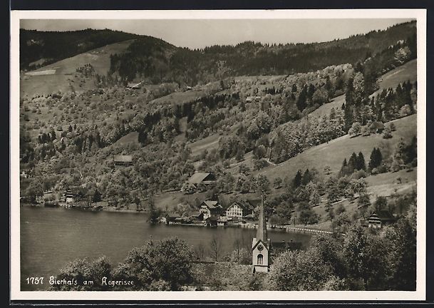 Cartoline postali: Morgarten, Restaurant Eierhals am Aegeri – Usato da Berlin venduto da bartko-reher