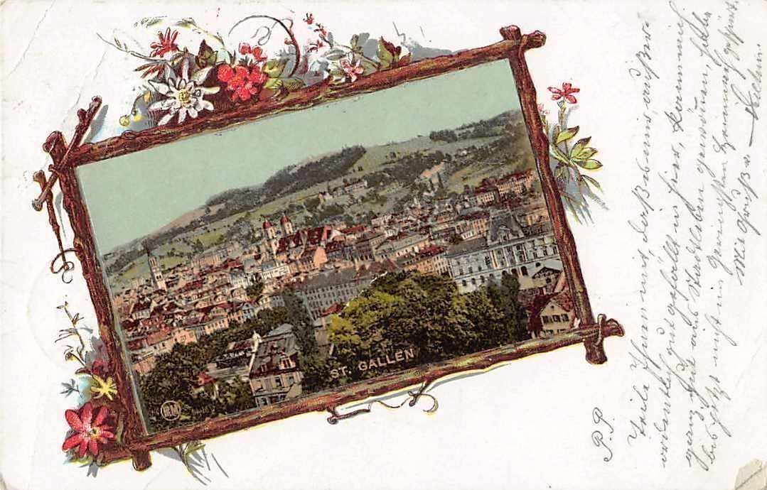 Cartoline postali: GRUSS aus ST. GALLEN LITHO – Usato da Winterthur venduto da SchatzchischtliWinti