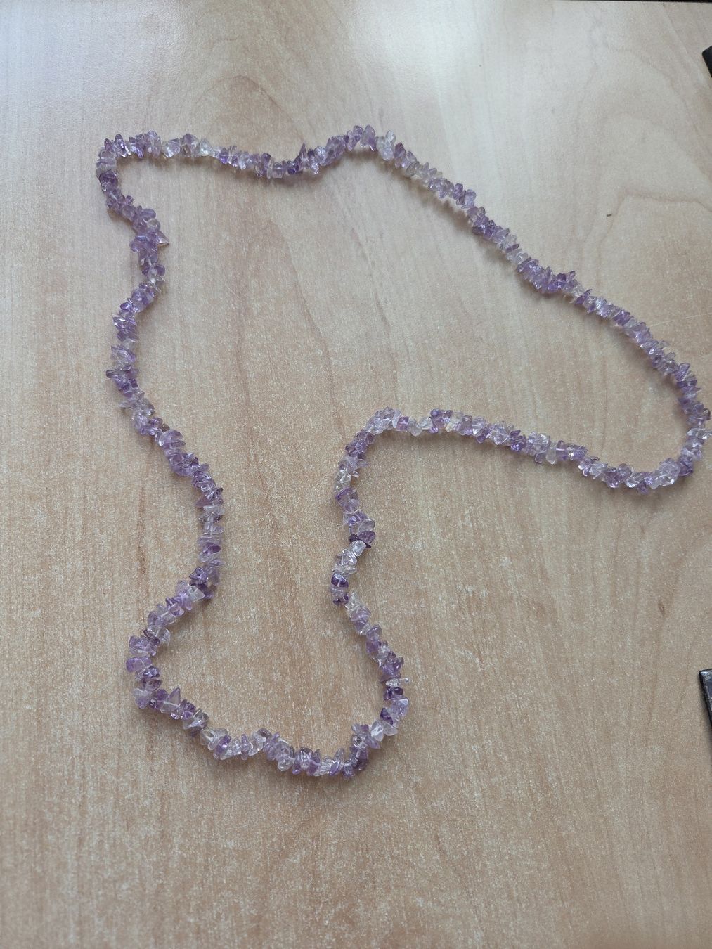 Catenine: Klare Lange Amethyst Splitterstein Kette  – Usato da Winterthur venduto da katzen07 3