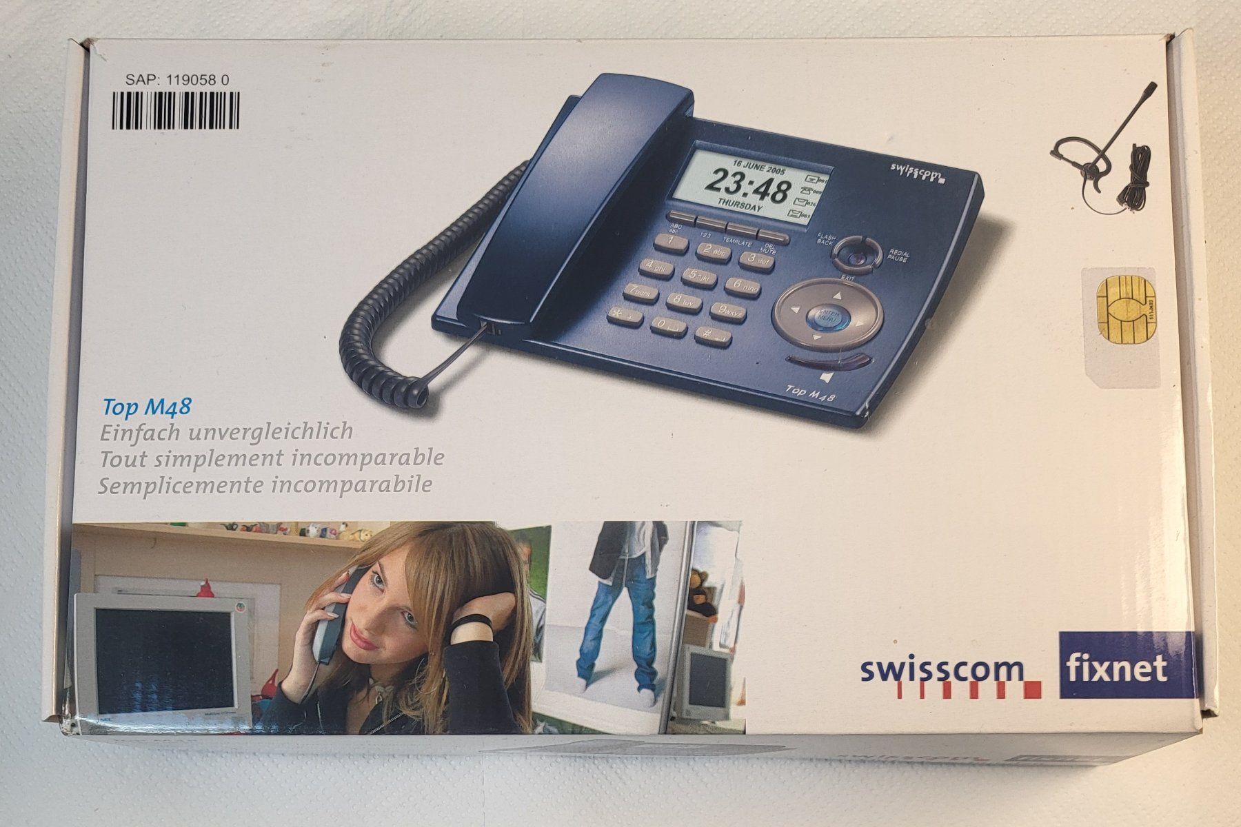 Swisscom Telefoni: Swisscom Top M48 Tisch-Telefon – Usato da Zollikofen venduto da inseli-10 2