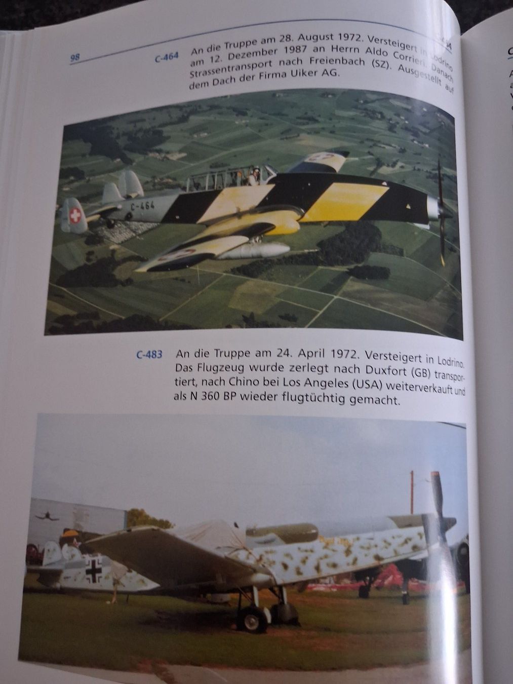 Livres: C-36 eine Schweizer Flugzeug-Eigenentwicklung Hans Prisi – D'occasion à lyss par re-mo01 7