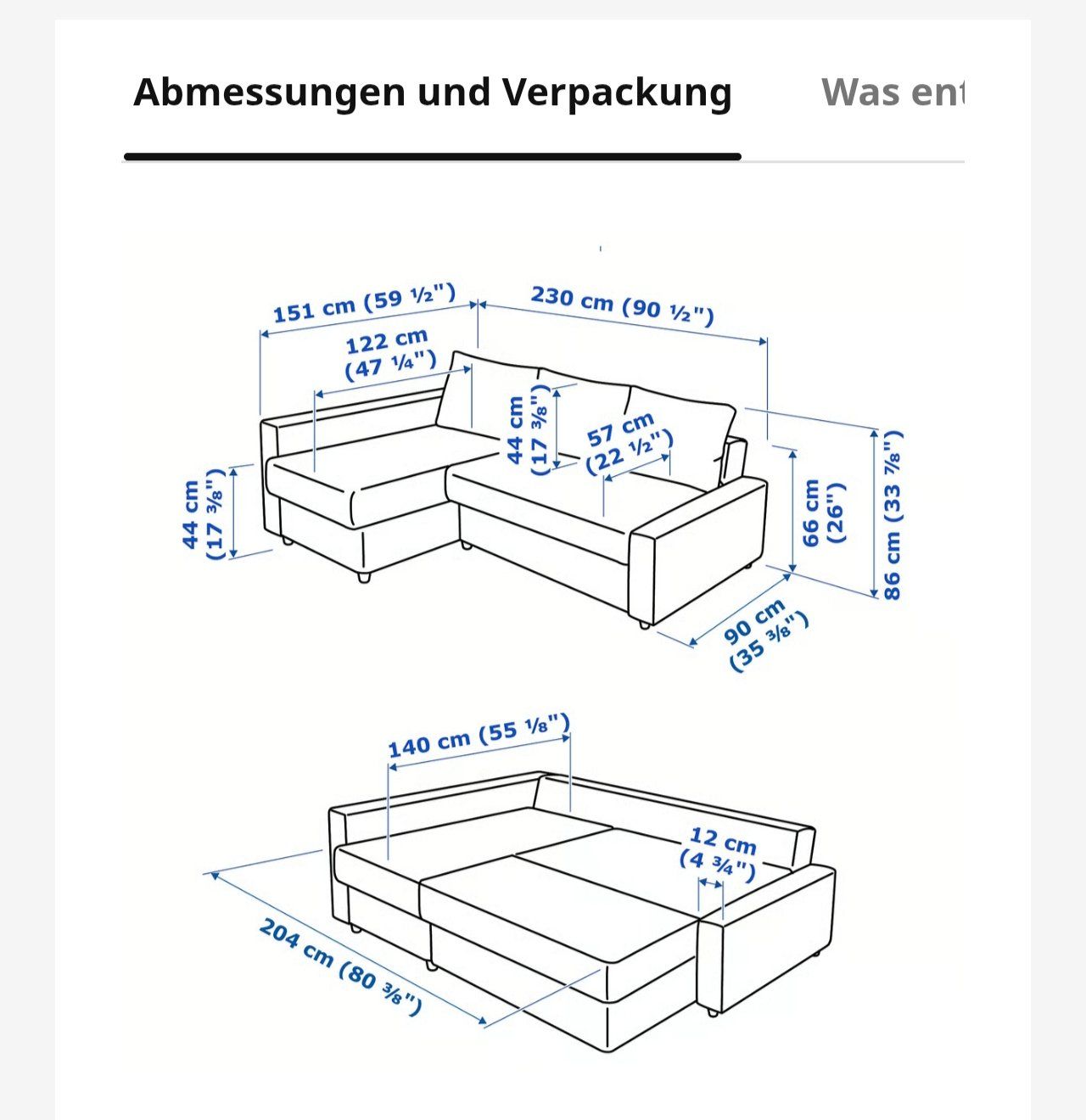 Ikea Sofas: Eckbettsofa Ikea – D'occasion à Horw par fio_952m 4