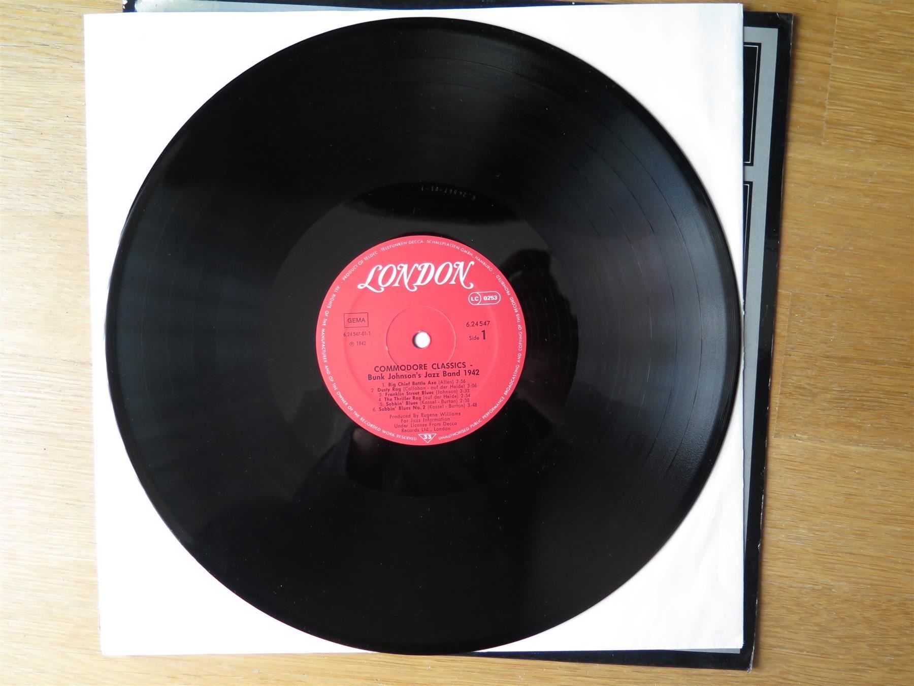 Dischi in vinile: (p) LP BUNK JOHNSON'S JAZZ BAND 1942 – Usato da Bern venduto da Balzamico 2