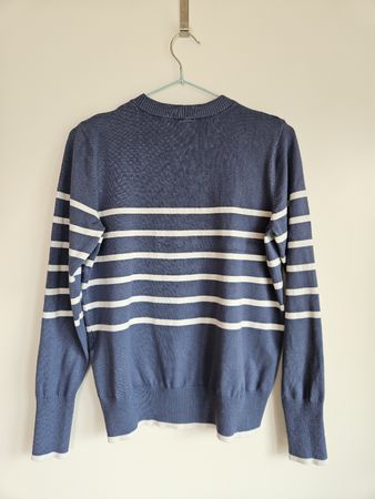 C&A Pullover blau/weiss gestreift
