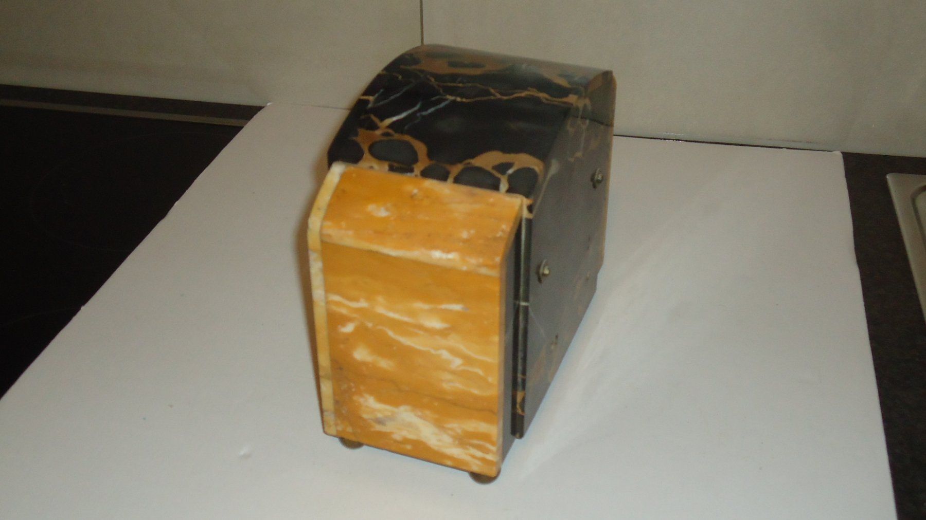 Stand- & Wanduhren: Pendule marbre piere, trés lourde, RARE – Gebraucht aus Lausanne von asdyx 3