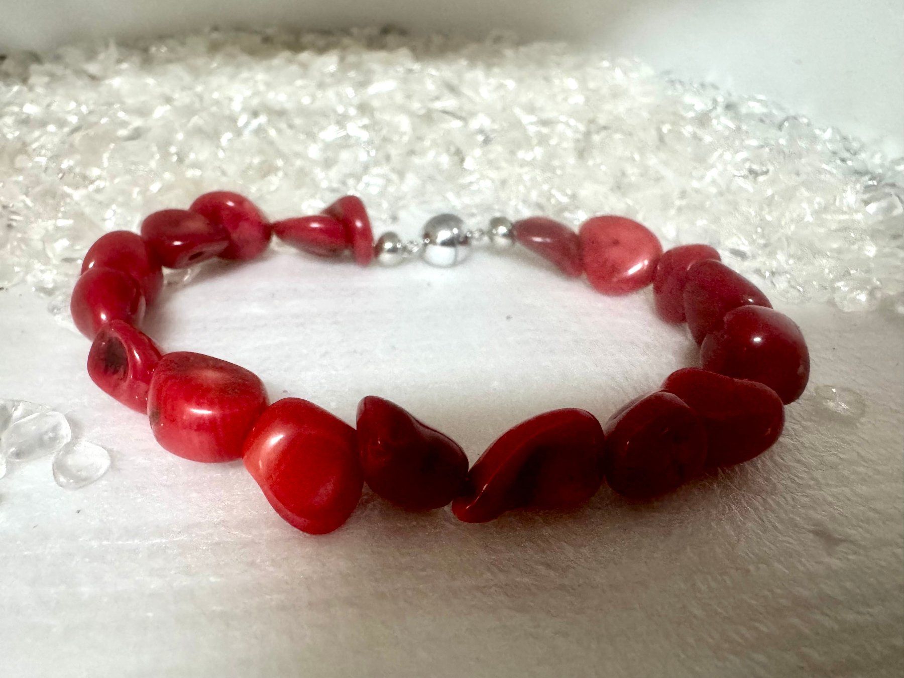Bracciali & Braccialetti: Armband Koralle behandelt – Nuovo (secondo la descrizione) da Biberist venduto da tl-schmuck 1