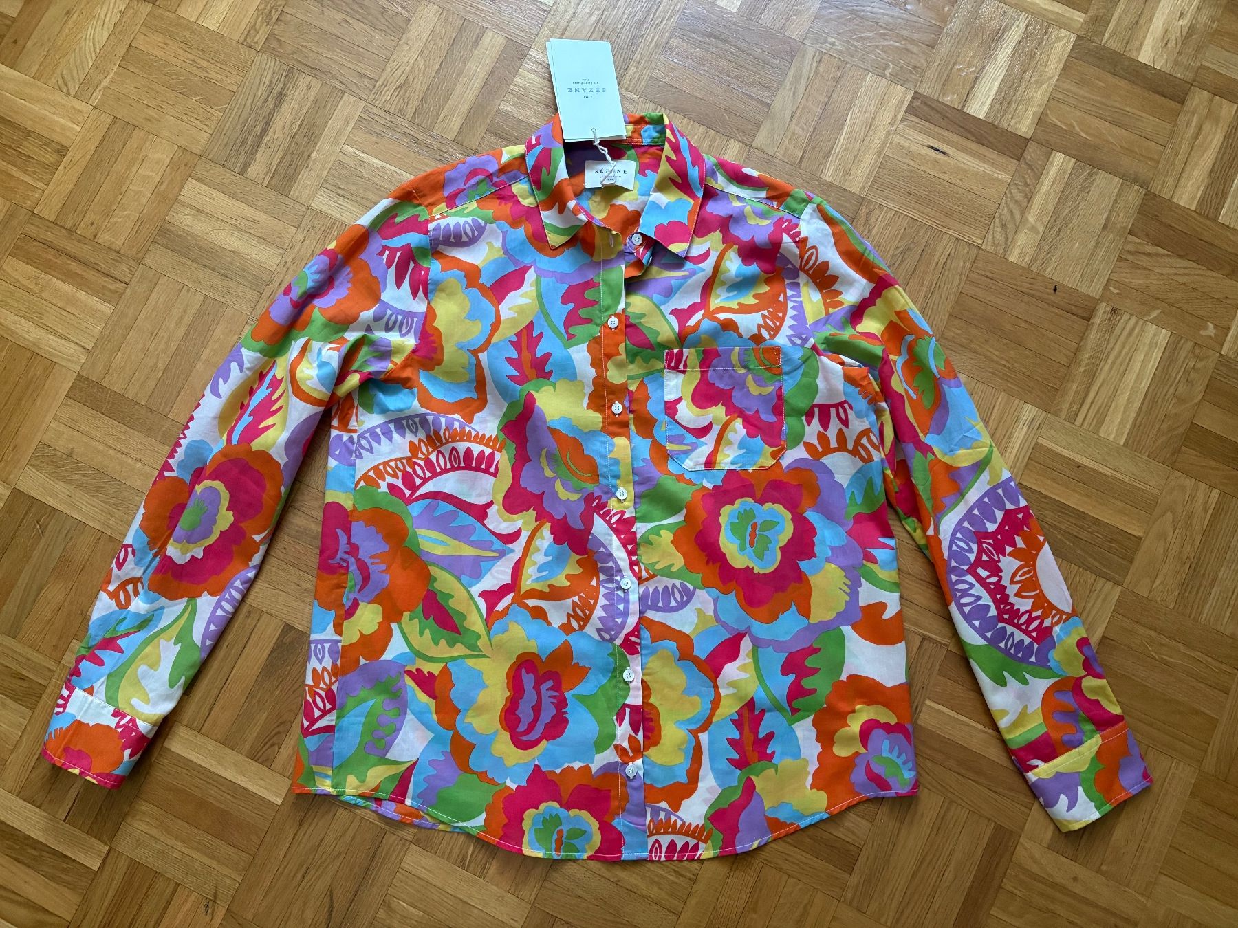 Sezane Camicette: Sézane Hemd blouse Tomboy Gr. 36 – Nuovo e nell'imballaggio originale da Genève venduto da sunandwind 1