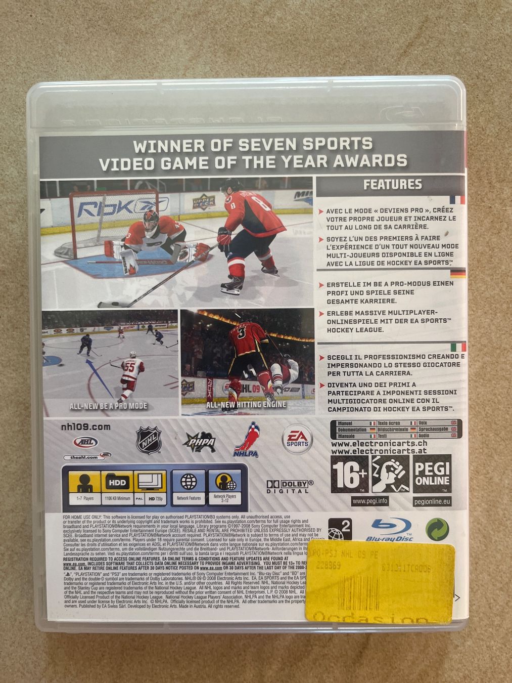 Sony Giochi: Jeu vidéo NHL 09 pour PS3 – Usato da Vernayaz venduto da Darkfrost 1