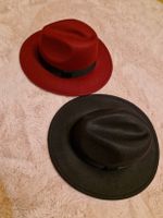 2 Winterhüte, ganz neu, bordeaux und schwarz