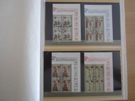 FL VIERERBLOCKS ET.GESTEMPELT,  AB NUR 10.- FR.