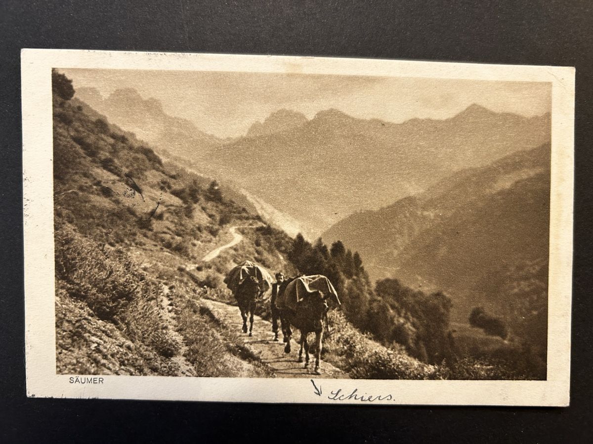 Cartoline postali: Schiers Prättigau Schmuggler – Usato da Fanas venduto da Alessio11