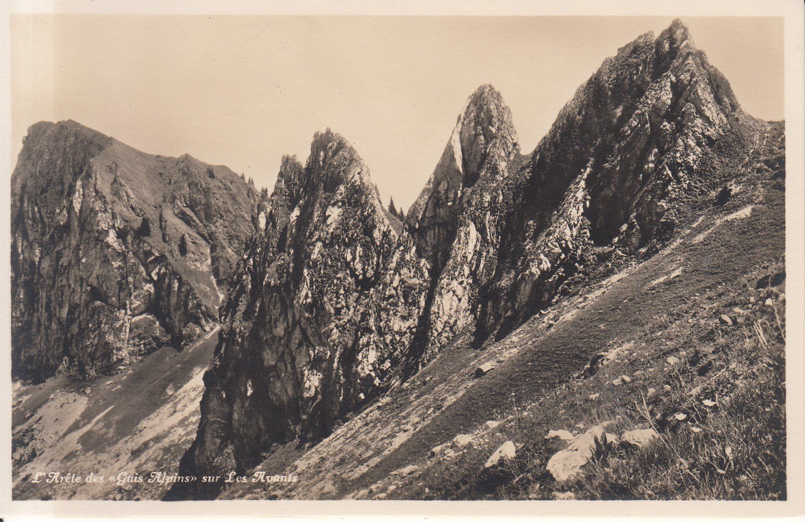 Ansichtskarten: Les Avants Gais Alpins, ca. 1930 – Gebraucht aus Bürglen TG von StampGraf