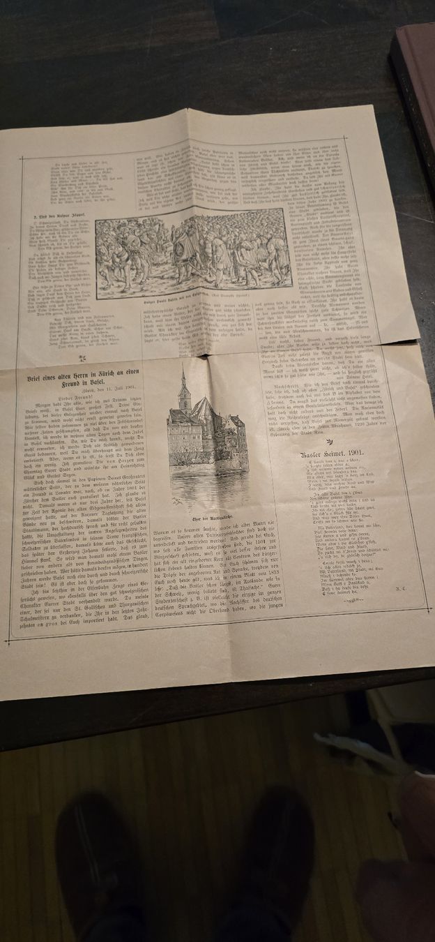 Riviste & Magazine: Historische Schweizer Zeitung 1901 Bundesfeier – Difettoso da Basel venduto da Jcva 3