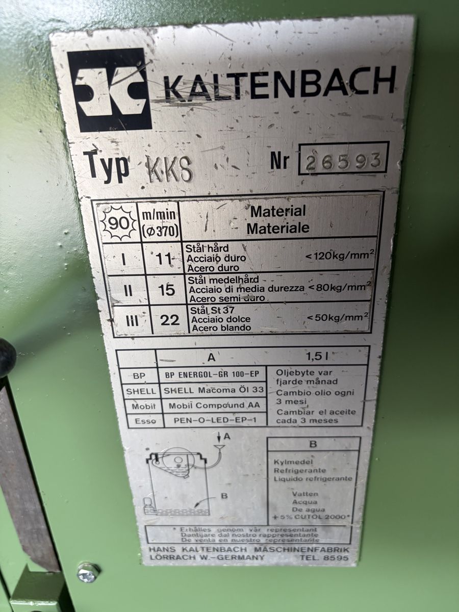 Kaltenbach Sägen: Kaltenbach, Kreissäge, – Gebraucht aus Ebnat-Kappel von Mech57 5