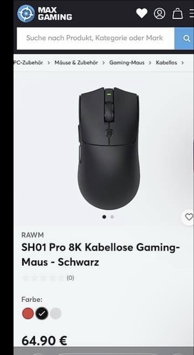 Mouse: Gaming maus rawm sh01 pro – Usato da Oberrohrdorf venduto da tech.inventory 1