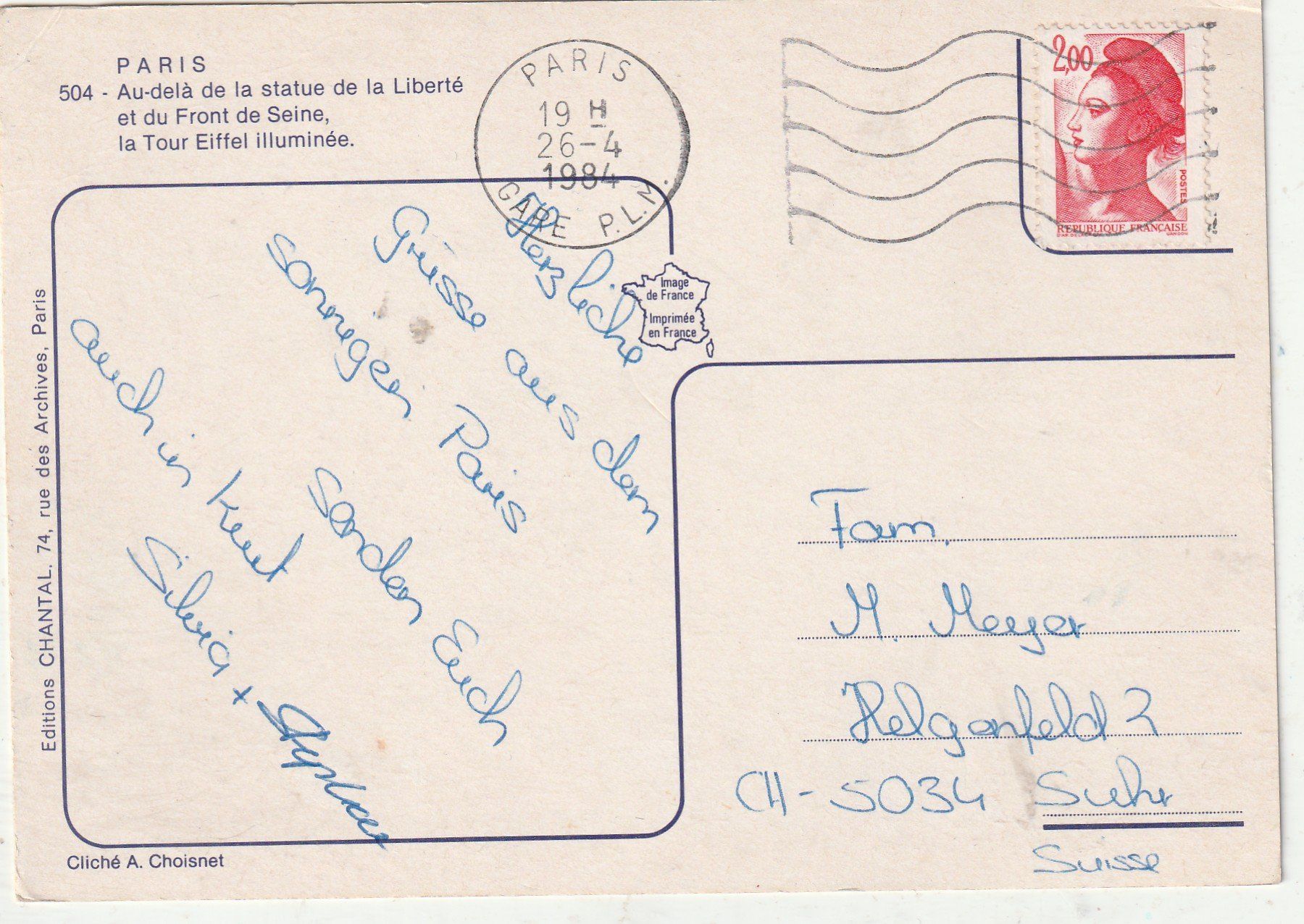 Cartoline postali: Paris bei Nacht – Usato da Lumbrein venduto da made02 1