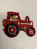Roter Traktor Badges / Aufnäher
