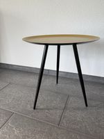 Runder Beistelltisch gelb/gold