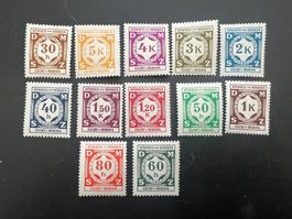 1941 Böhmen und Mähren No. 1-12 **   (5492)
