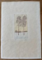 F. Heller,  Winterlandschaft auf Büttenpapier