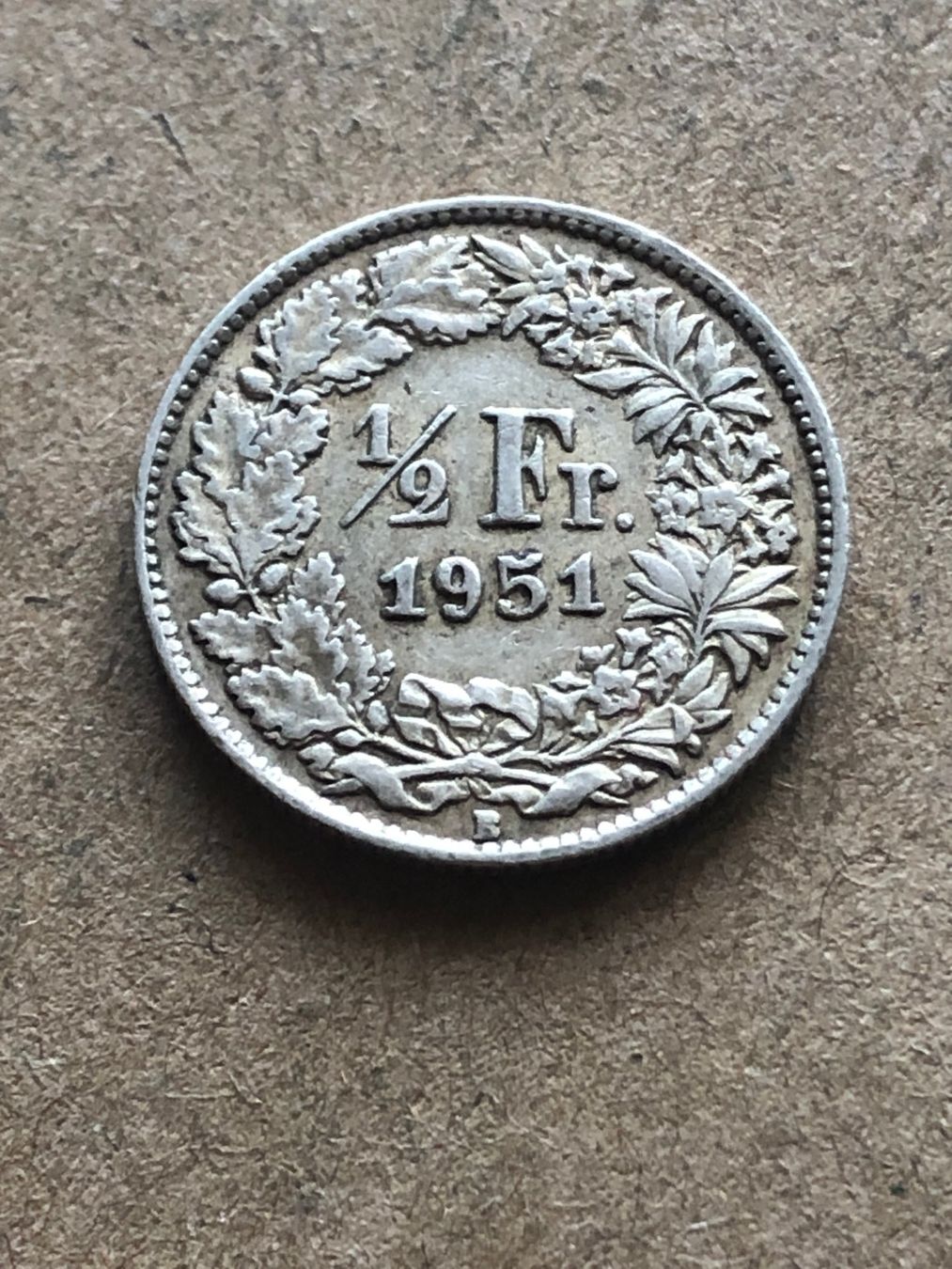 Toutes les monnaies: 50 Rp. 1951 – D'occasion à Schötz par Odpa