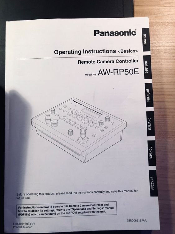 Camera Controller Panasonic AW-RP50 (Gebraucht) in Meierskappel für CHF ...
