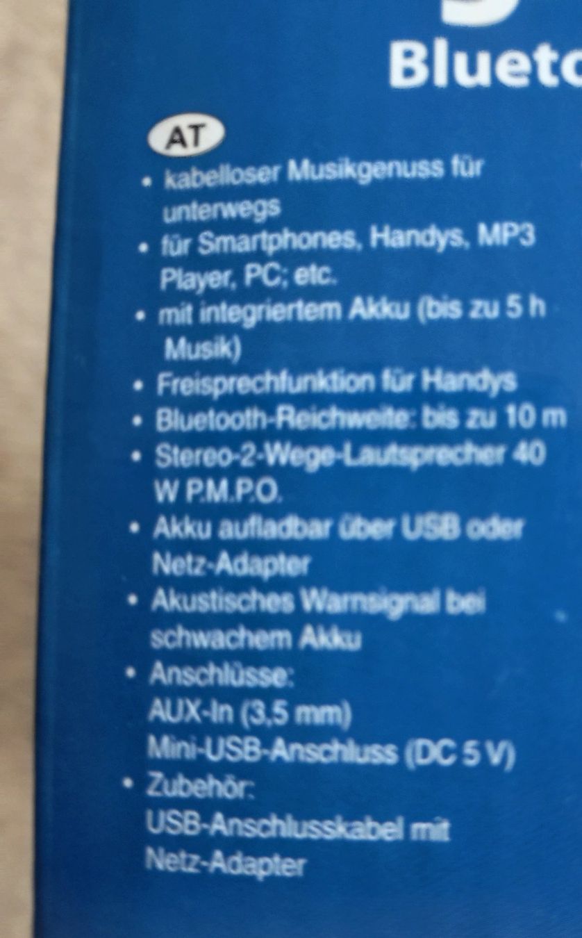Lautsprecher: Bluetooth - Lautsprecher – Gebraucht aus Frasnacht von aurisgold 2