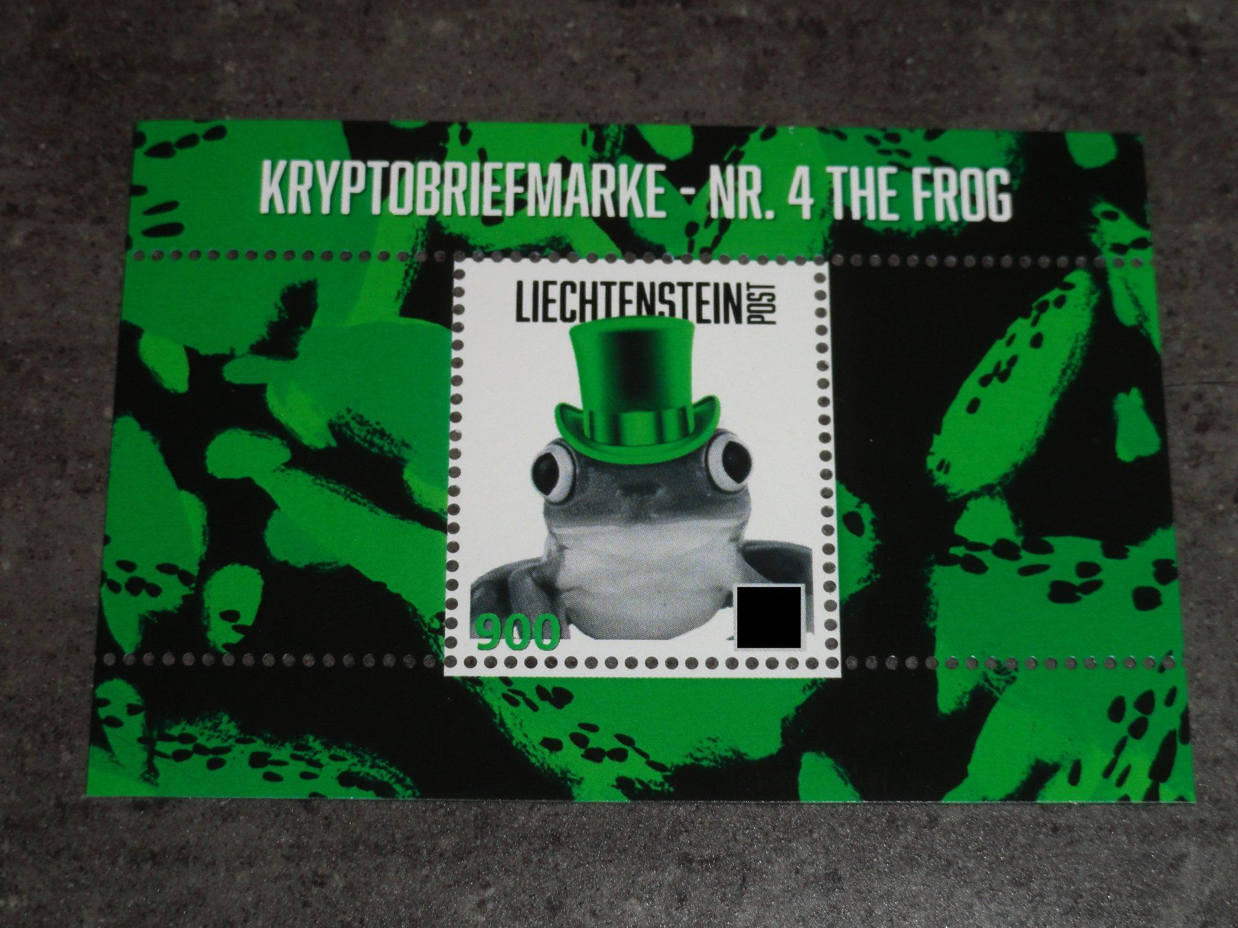 Alle Briefmarken: postfrische CRYPTO NR. 4 FROG Liechtensteinische Post VIOLET – Neu (gemäss Beschreibung) aus Dagmersellen von dribbeldrago10 2