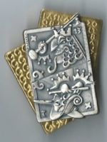 Fasnachtsplakette Basel, "Blaggedde" 2008 (Gold)