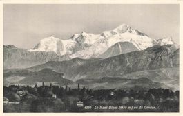 Genf (GE) Der Mont Blanc von Genf aus gesehen