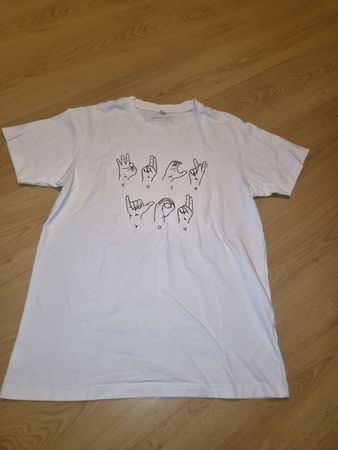 Mister Tee Shirt, Gr. XL, weisses T-Shirt mit Print, Top!