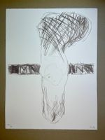 Tobias Zindel Lithografie "M.N." original signiert
