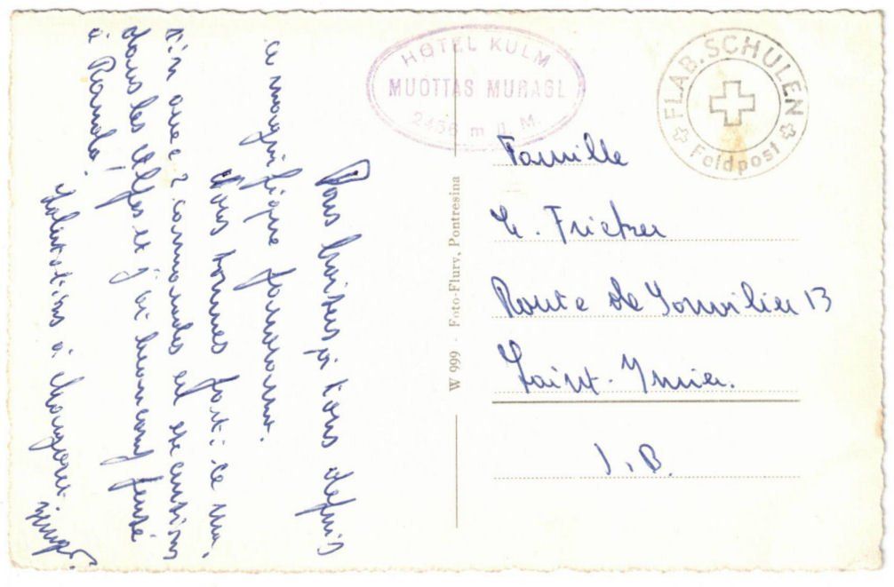 Cartoline postali: Pontresina - 4 Bild AK – Usato da Binningen venduto da Mountainrider 1