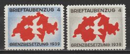 Brieftaubendienst Nr. 5/1 + 6/1 *