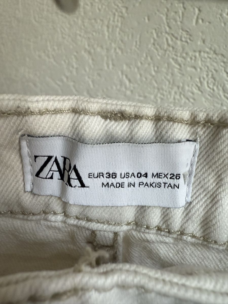 Zara Jeans: Jeans beige Zara, t.36/S – Usato da Tavannes venduto da Thriftshop 3