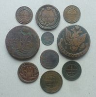 Lot ++ 10 Kupfermünzen aus Russland ab 1757