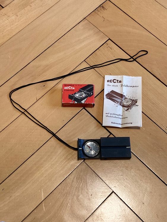 Vintage 60s Recta Compass Schweizer Armee Swiss Made Complet (Gebraucht ...