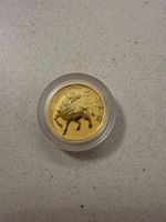 Goldmünze, 2021, Jahr des Ochsen, 1/20 oz Gold,