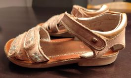 Elefanten Sandalen Gr. 24 Rosa Blumenmuster - Leder