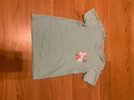 Sommerliches Kinder T-Shirt, türkis mit Brusttasche