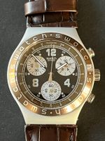 Vintage 1996 Swatch Irony Mengedenga YCS1004 Lederband Neu