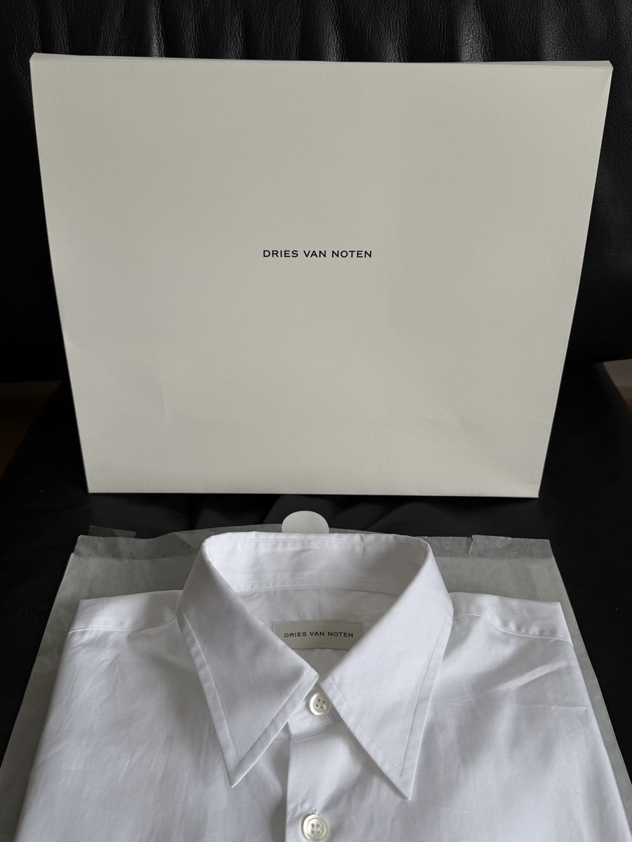Camicie: Dries Van Noten Hemd Weiss, Grösse M, NEU – Nuovo e nell'imballaggio originale da Zürich venduto da gui_d22n 3