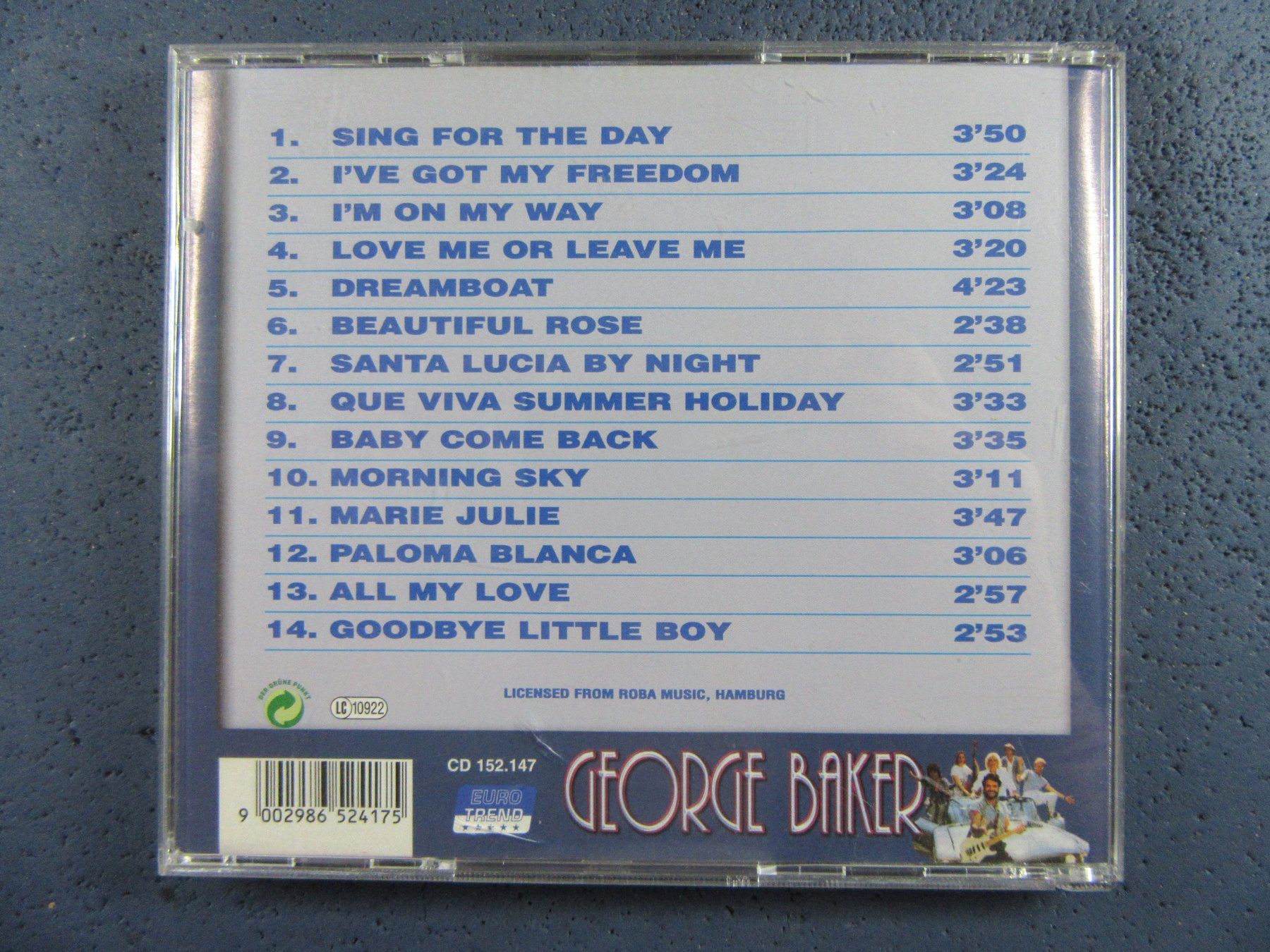 CDs: GEORGE BAKER SELECTION " PALOMA BLANCA " CD – Gebraucht aus Ettingen von Hausi4711 1