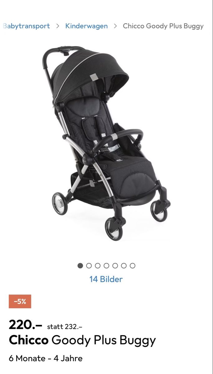 Chicco Carrozzine: Chicco Goody Plus Buggy Black Used – Usato da Zürich venduto da mar_d7zz 1