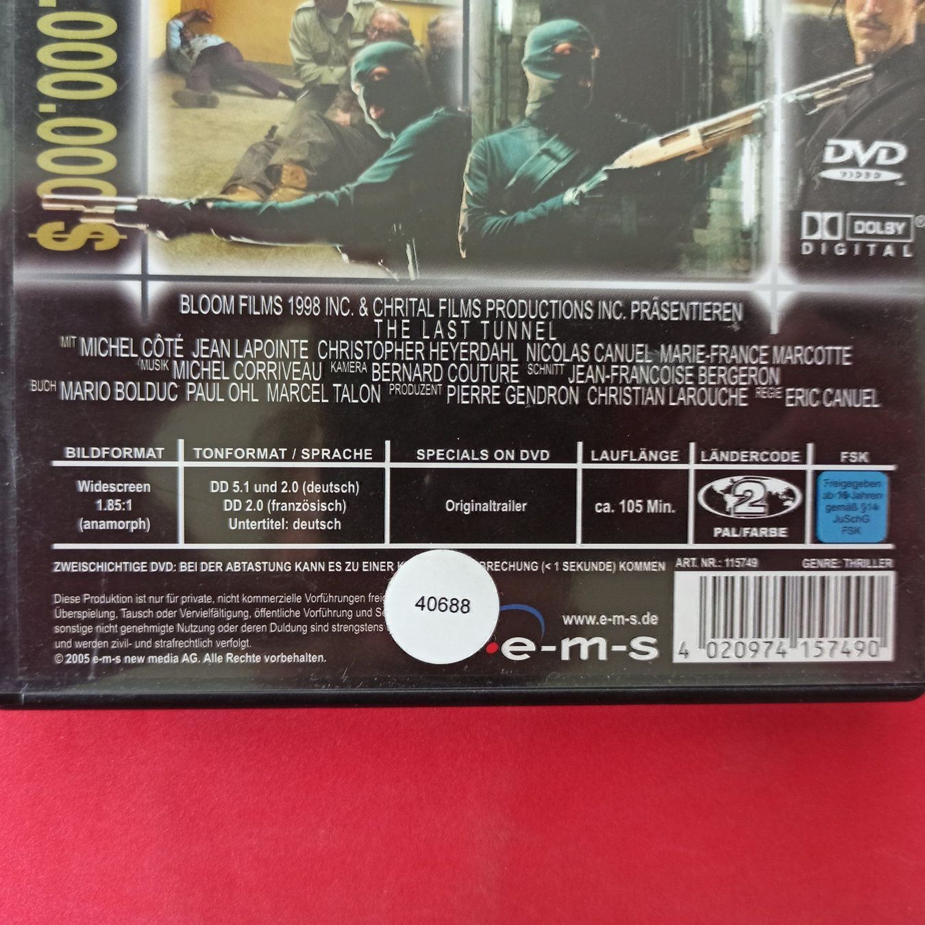 Tutti i DVDs: The Last Tunnel – Usato da Dübendorf venduto da kb86_MOVIE 2