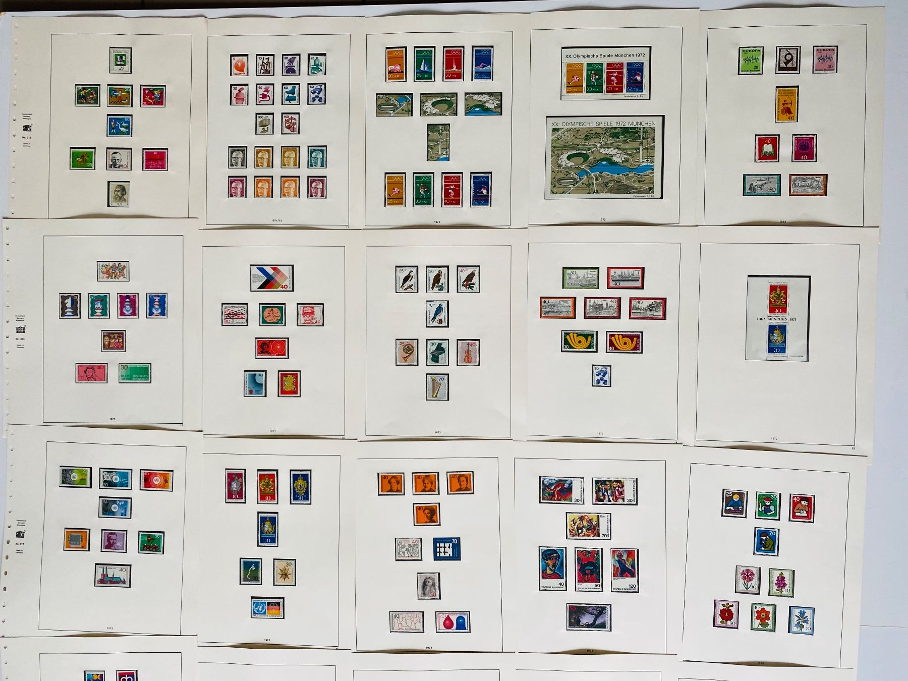 Tutti i francobolli: 81 Seiten postfrisch Sammlung BRD Deutschland 1972 - 1989 – Nuovo (secondo la descrizione) da Baar venduto da Saegi1 4