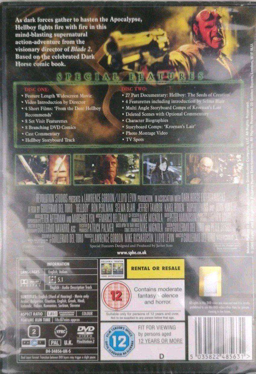 Tutti i DVDs: DVD  Hellboy – Usato da Heimberg venduto da Rockenrol 1
