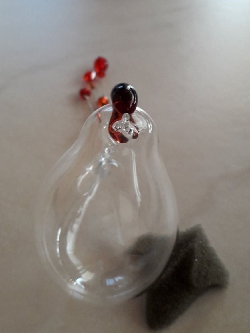 Statuette: Burri Glas Vogel, zum hängen – Nuovo e nell'imballaggio originale da Winistorf venduto da acreativ4