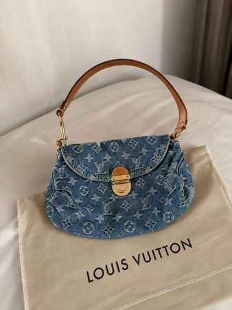 LV Denim Monogram Shoulder Bag
