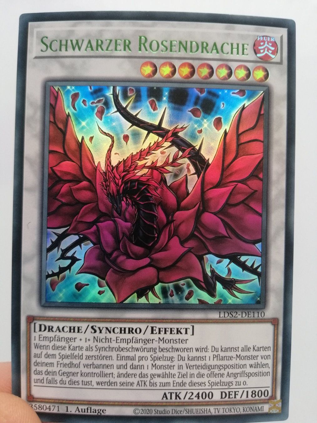 Yugioh Carte collezionabili: Schwarzer Rosendrache UR Mint 1.Auflage – Nuovo (secondo la descrizione) da Boswil venduto da ShoppingCenterCity 7